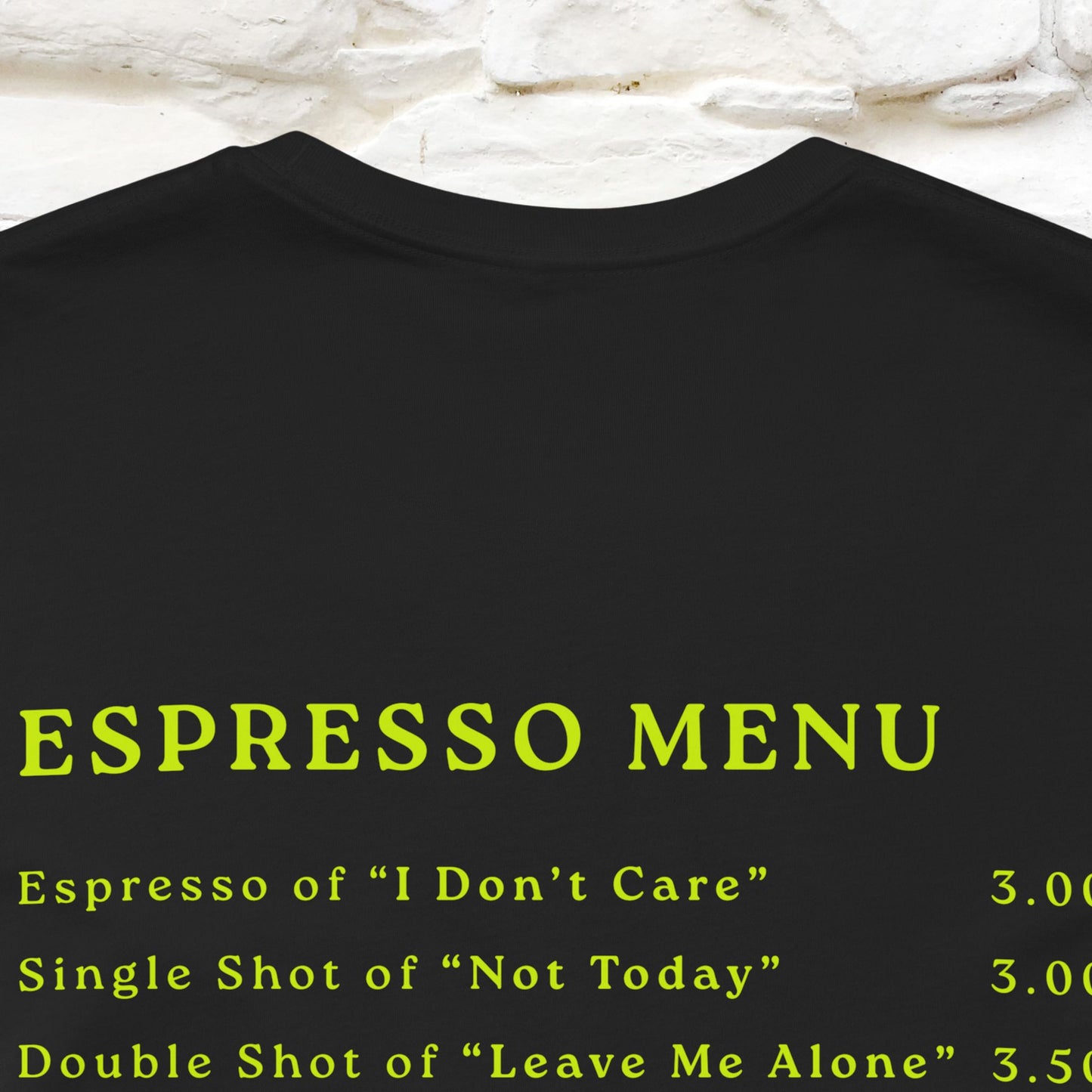 "More Espresso Less Depresso" |Cat T-Shirt | Nunu&Miao Studio