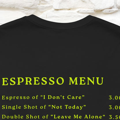 "More Espresso Less Depresso" |Cat T-Shirt | Nunu&Miao Studio
