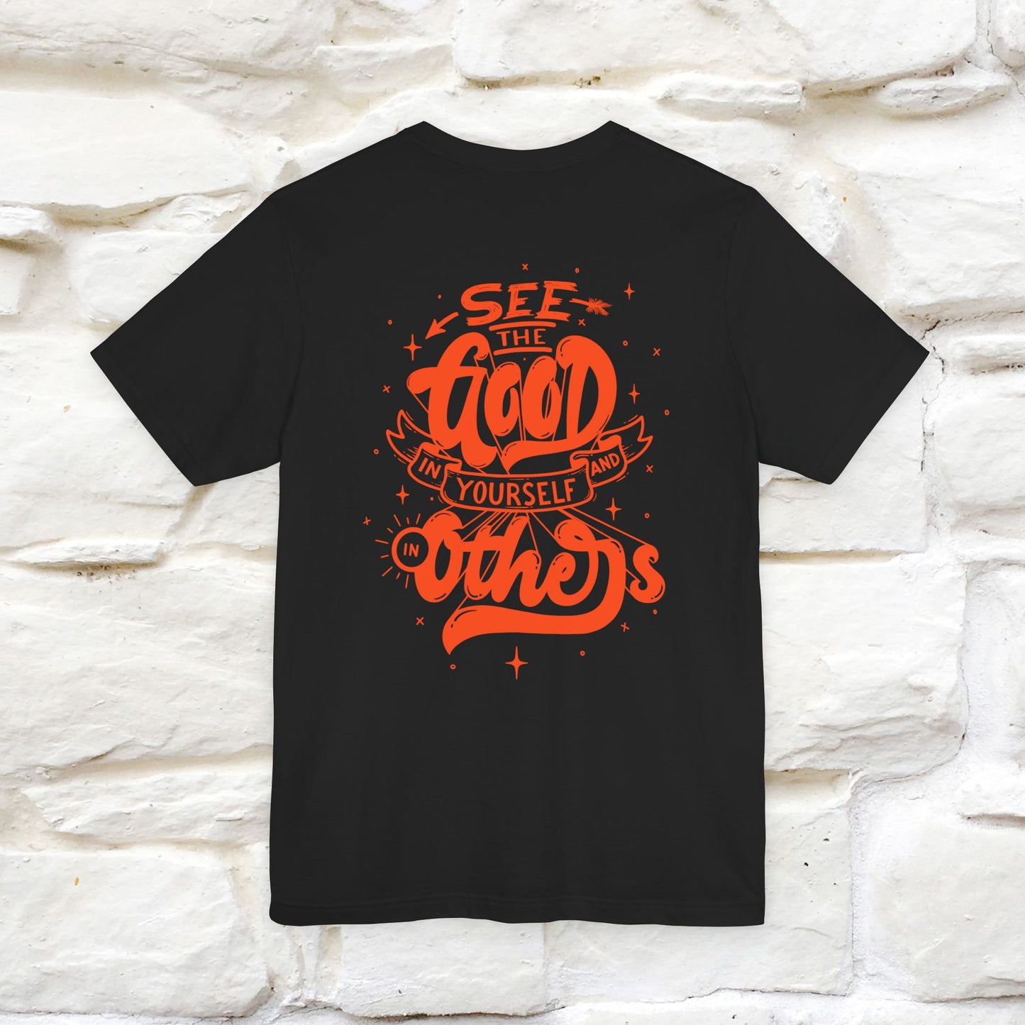 "See the Good in Yourself and Others" Cat T-Shirt | Front & Back Design | Nunu&Miao Studio