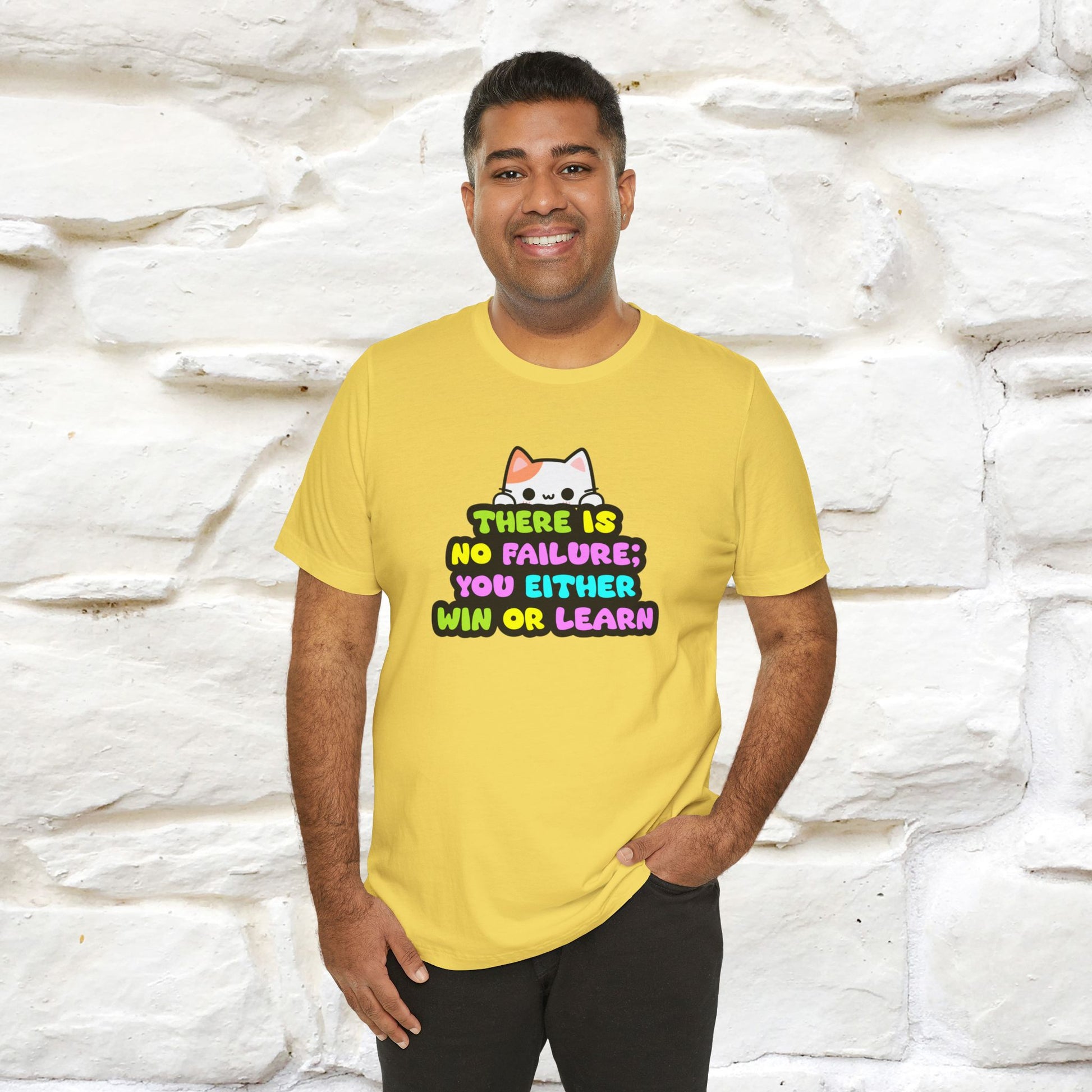"There Is No Failure: You Either Win Or Learn" T-Shirt  | Nunu&Miao Studio - Nunu&Miao Studio