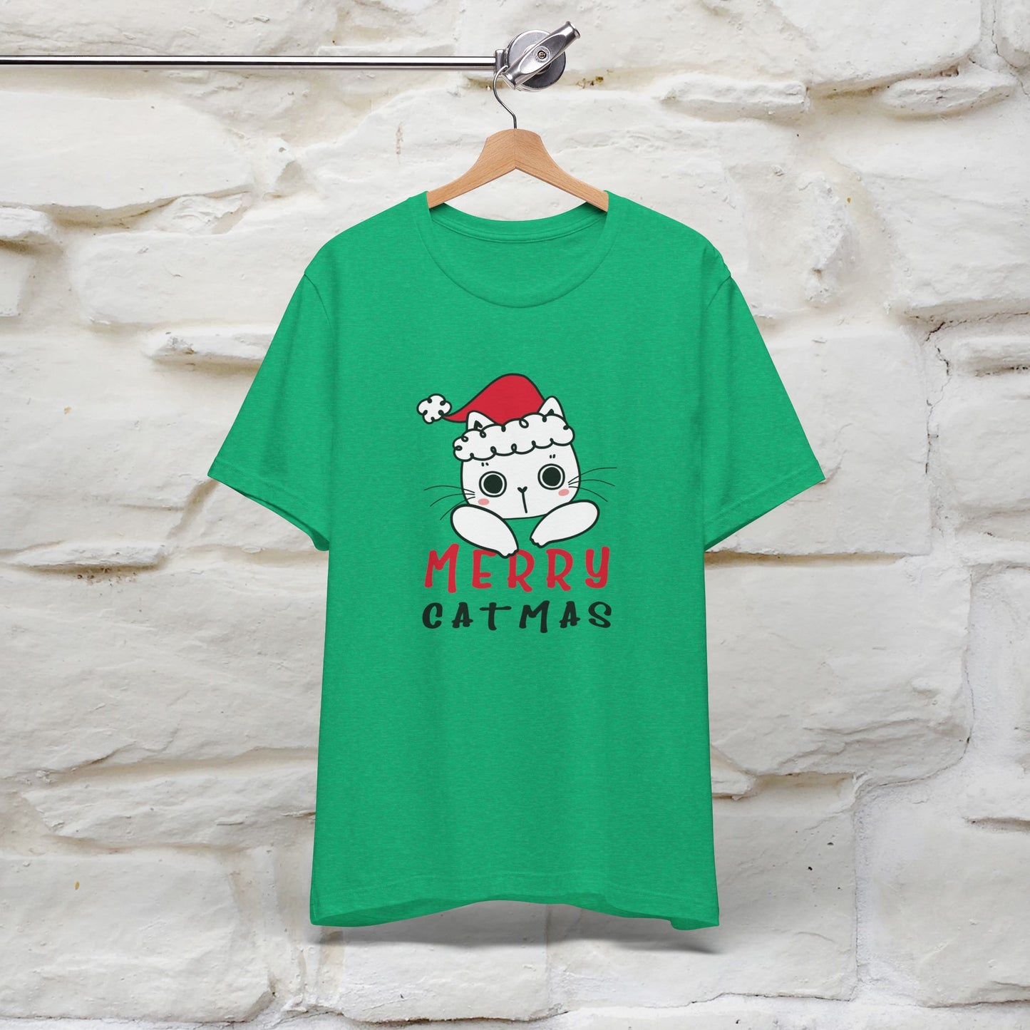 “Merry Catmas Cat T-Shirt | Funny Christmas Cat Shirt for Men & Women | 100% Cotton*