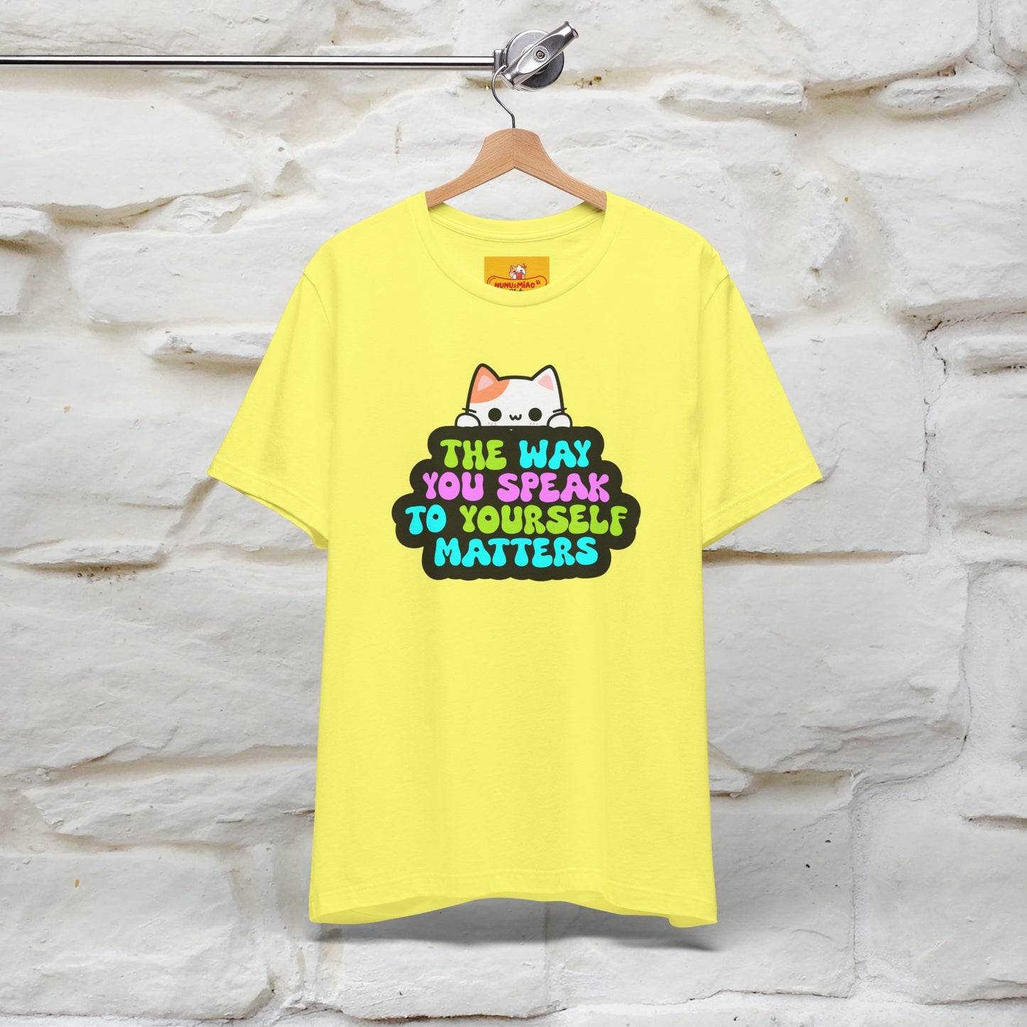 "Il modo in cui parli con te stesso è importante" T-shirt per uomo e donna | 100% cotone*