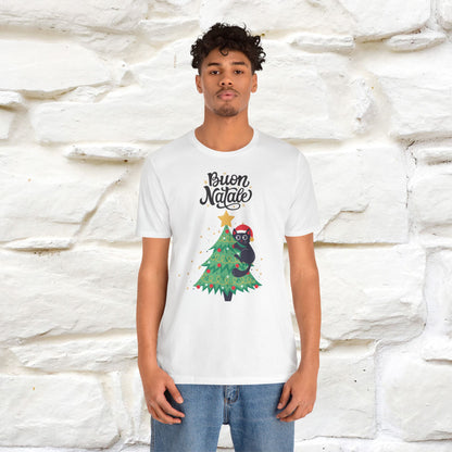 Buon Natale Cat T-Shirt | Italian Christmas Cat Shirt for Men & Women | 100% Cotton*