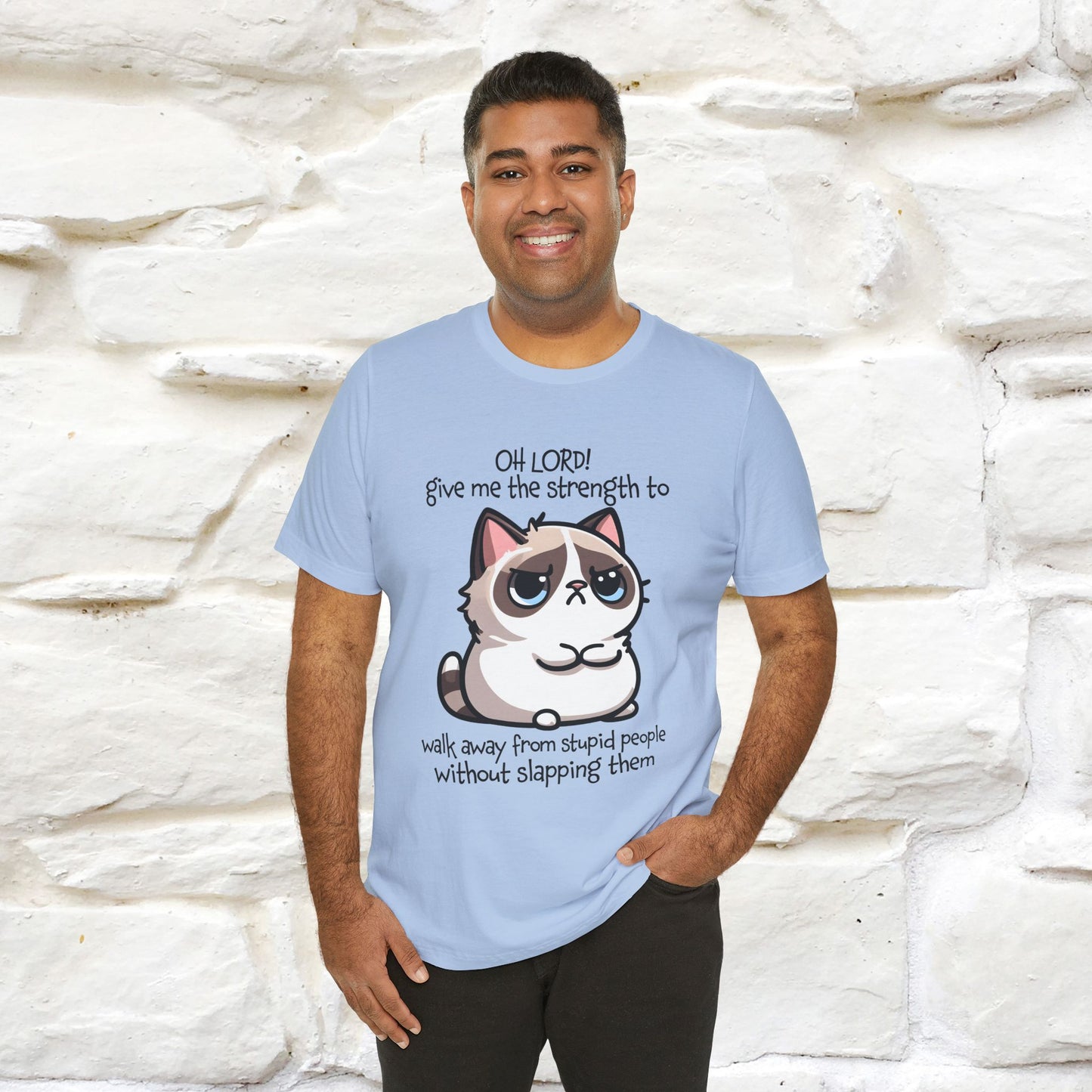 ''Oh Lord! Give Me Strength to ...'' Cat T-Shirt |  | Nunu&Miao Studio