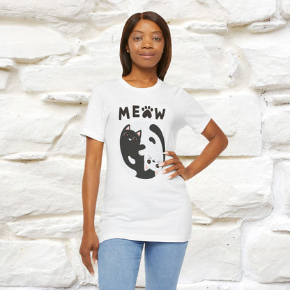 ''Ying Yang Meow''  Cat T-shirt for Men and Women  100% Cotton*