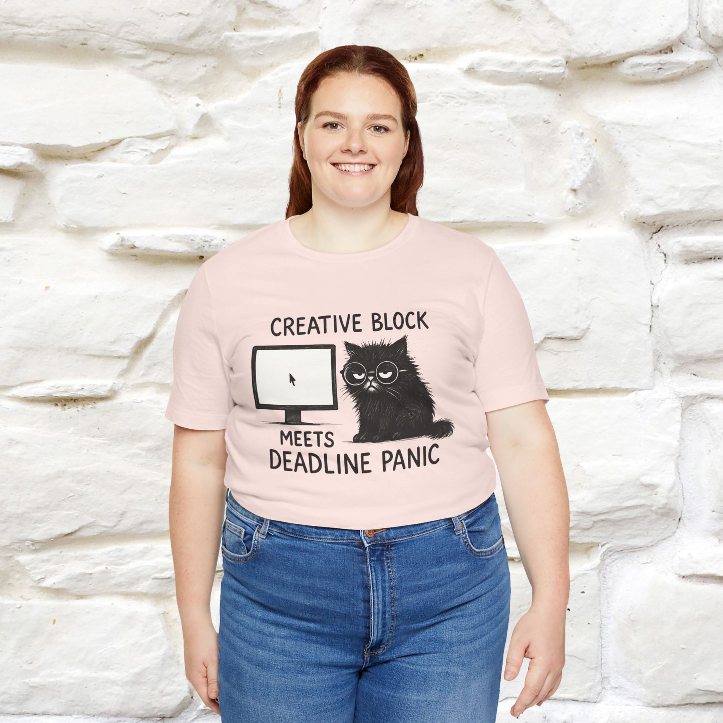 "Creative Block Meets Deadline..." |Cat T-Shirt | Nunu&Miao Studio