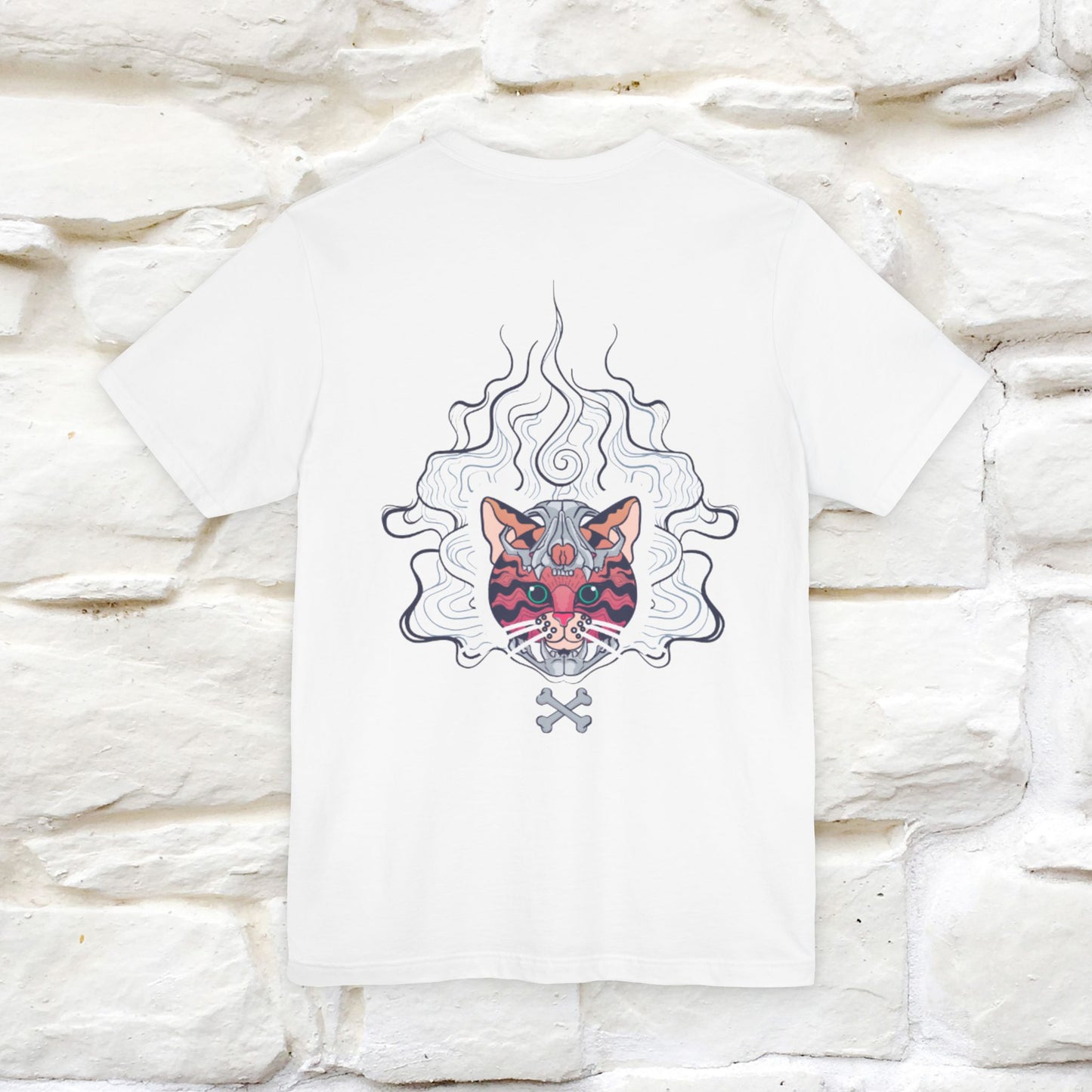 ''Air Fire Cat'' | Cat T-Shirt Front and Back Design | Nunu&Miao Studio