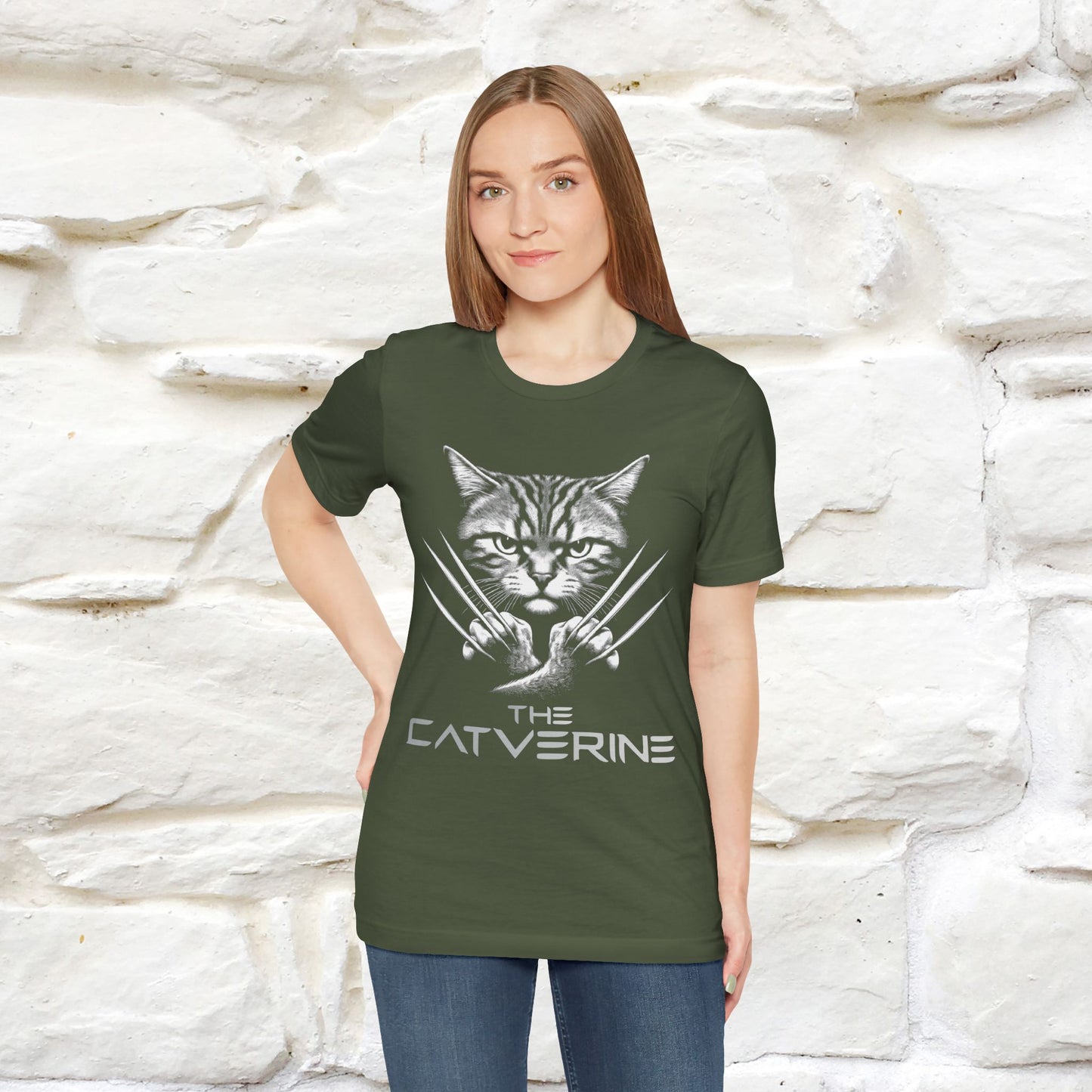 "The Catverine" Cat T-shirt for Men & Women | 100% Cotton* | Feline-Inspired  Tee