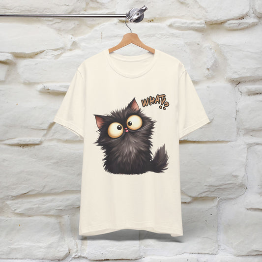 What? Cat T-Shirt for Men & Women | 100% Cotton* Funny & Stylish Tee