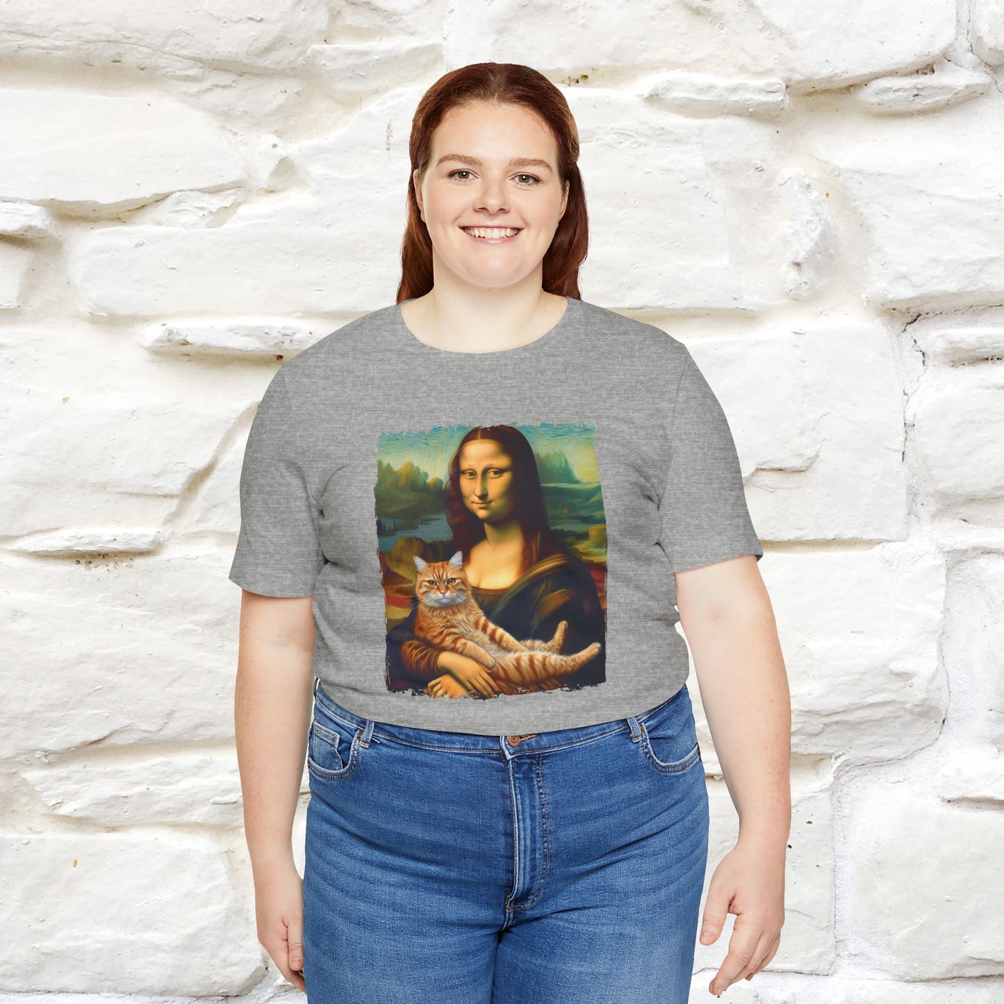 Mona Lisa’s Cat T-Shirt | Classic Art-Inspired Cat Tee for Men & Women | 100% Cotton