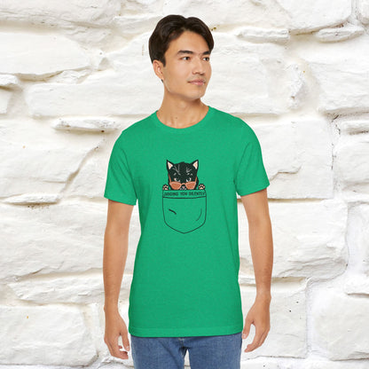 Judging You Silently Cat T-Shirt for Men | 100% Cotton* Funny & Sassy Tee