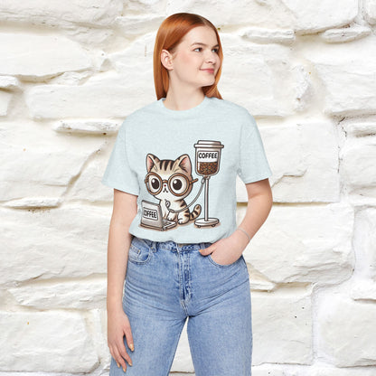 "Coffee Runs Through My Veins" Cat T-shirt for Men & Women | 100% Cotton* | Cat Lover Tee