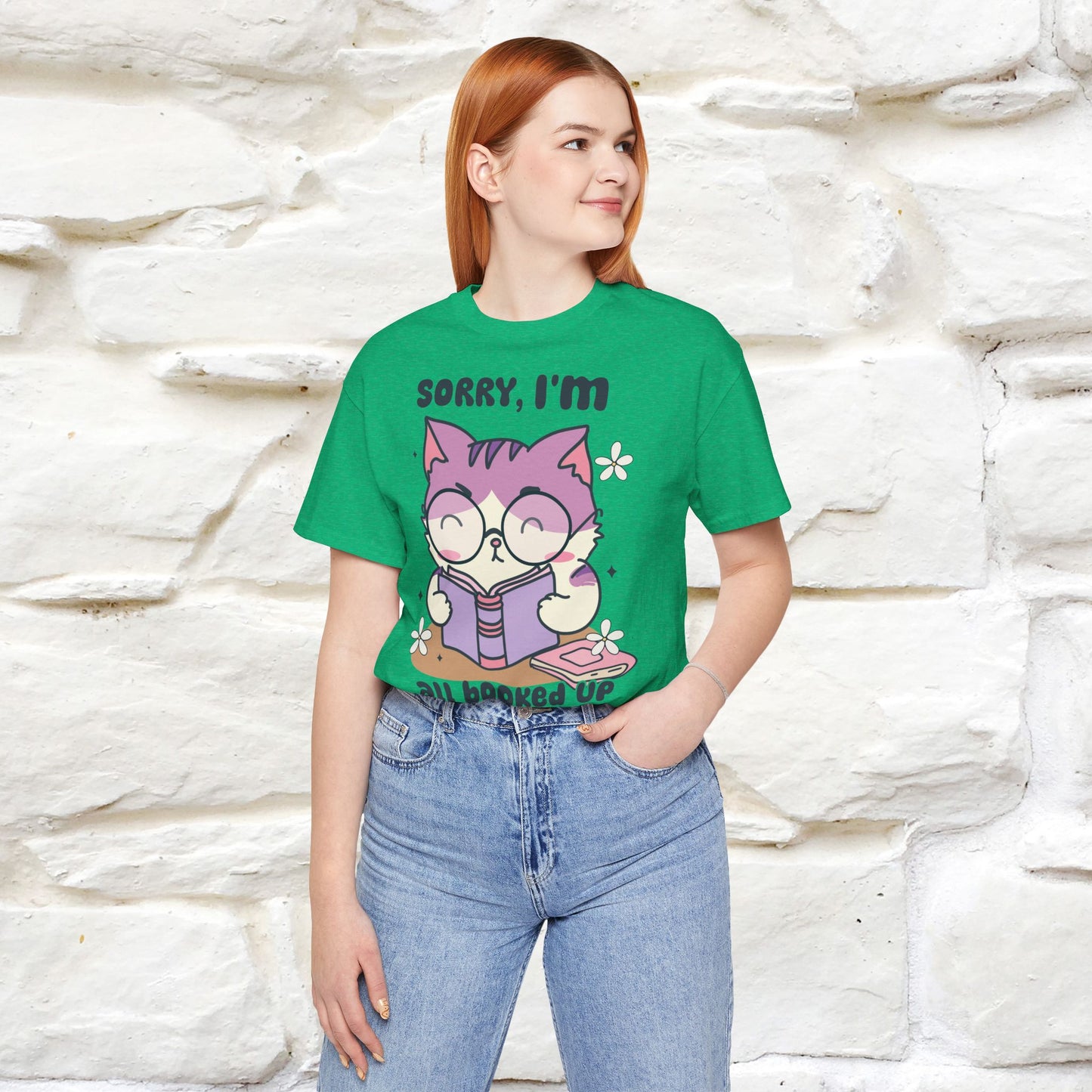 Funny Cat T-Shirt for Book Lovers – 100% Cotton* | Cute Cat Apparel for Men & Women | Gifts for Cat Lovers