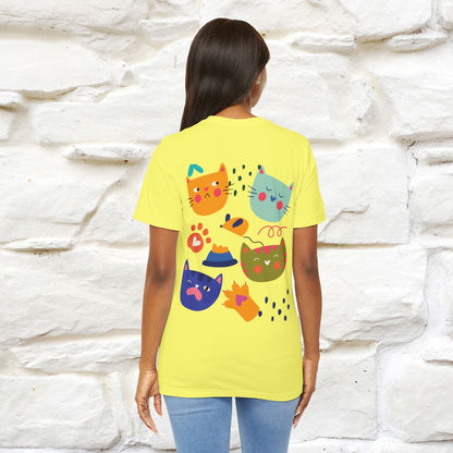 ''The Power Of Meow'' Cat T-Shirt Front and Back Design | Nunu&Miao Studio