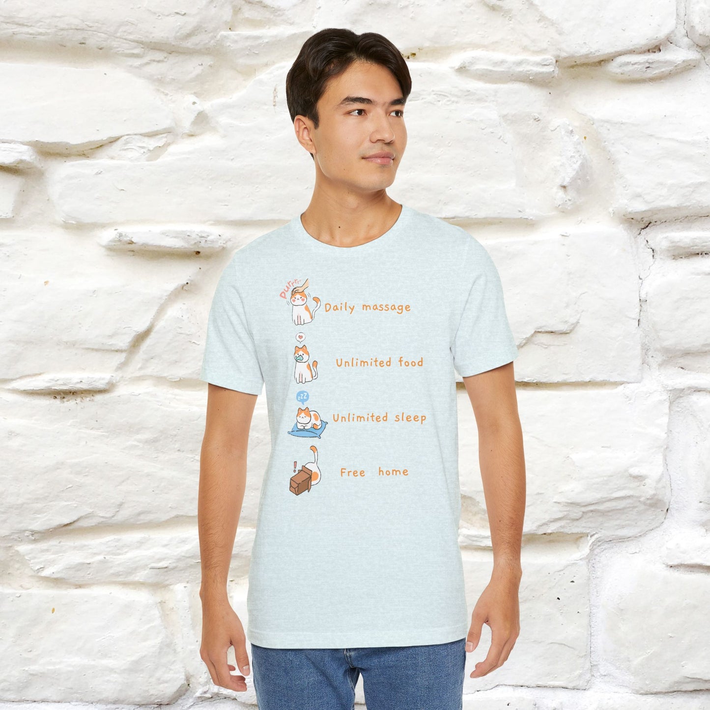 "Cat's Rules" Cat T-shirt for Men & Women | 100% Cotton* 🐾 | Funny Cat Lover Tee