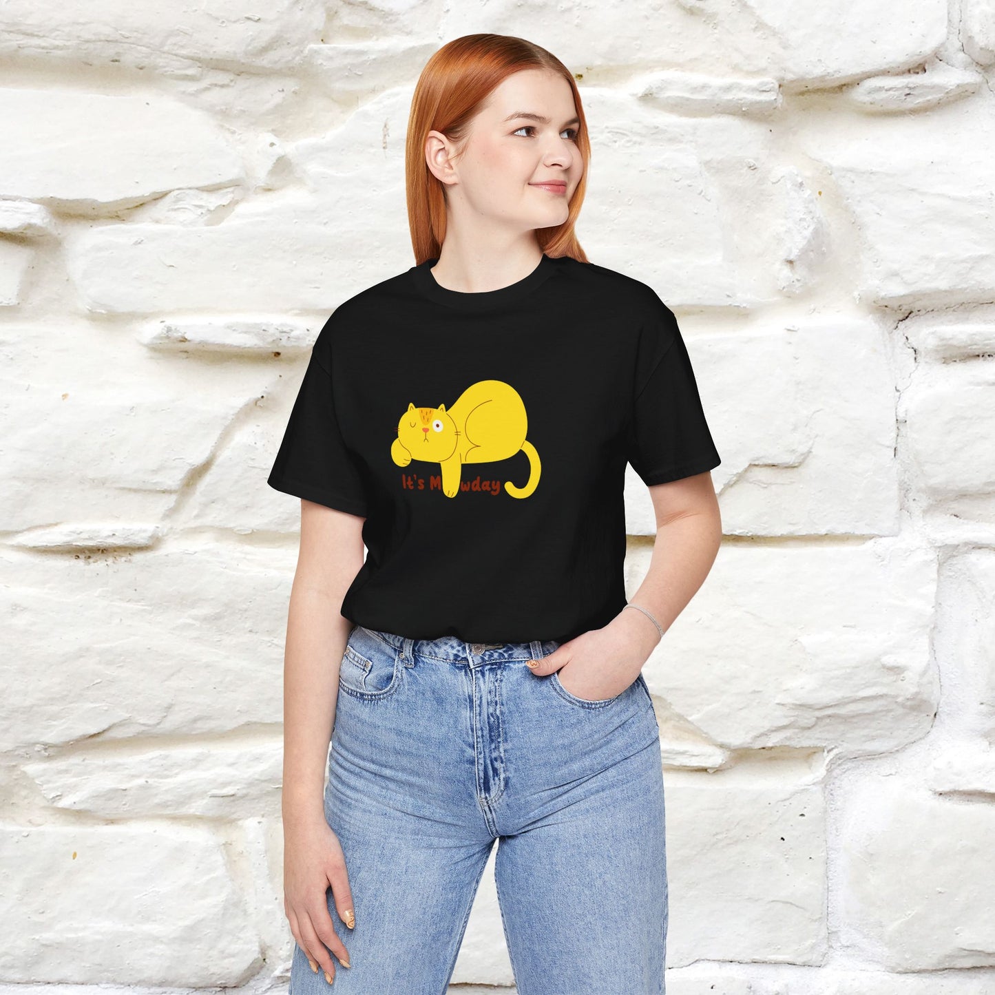 "It's Meawday" Cat T-shirt | Front & Back Design | Nunu&Miao Studio - Nunu&Miao Studio