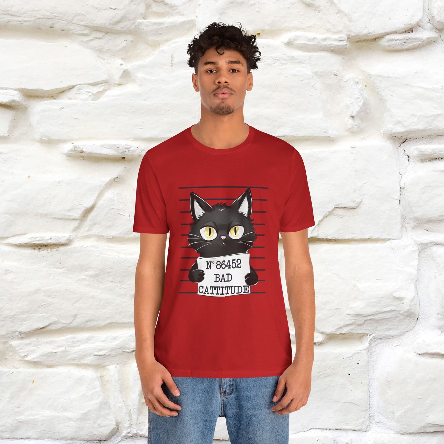 "Bad Cattitude" T-Shirt for Men & Women | 100% Cotton*