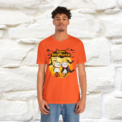 "Happy Halloween Cat Couple " Cat  T-shirt |Nunu&Miao Studio