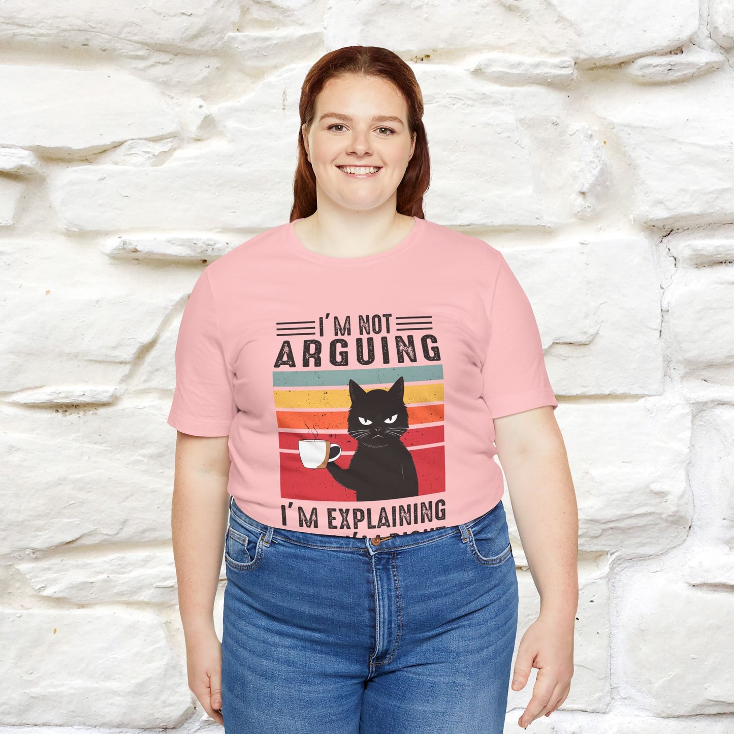 Non sto discutendo, sto spiegando perché ho ragione T-shirt con gatto per uomo e donna | 100% cotone* Maglietta divertente