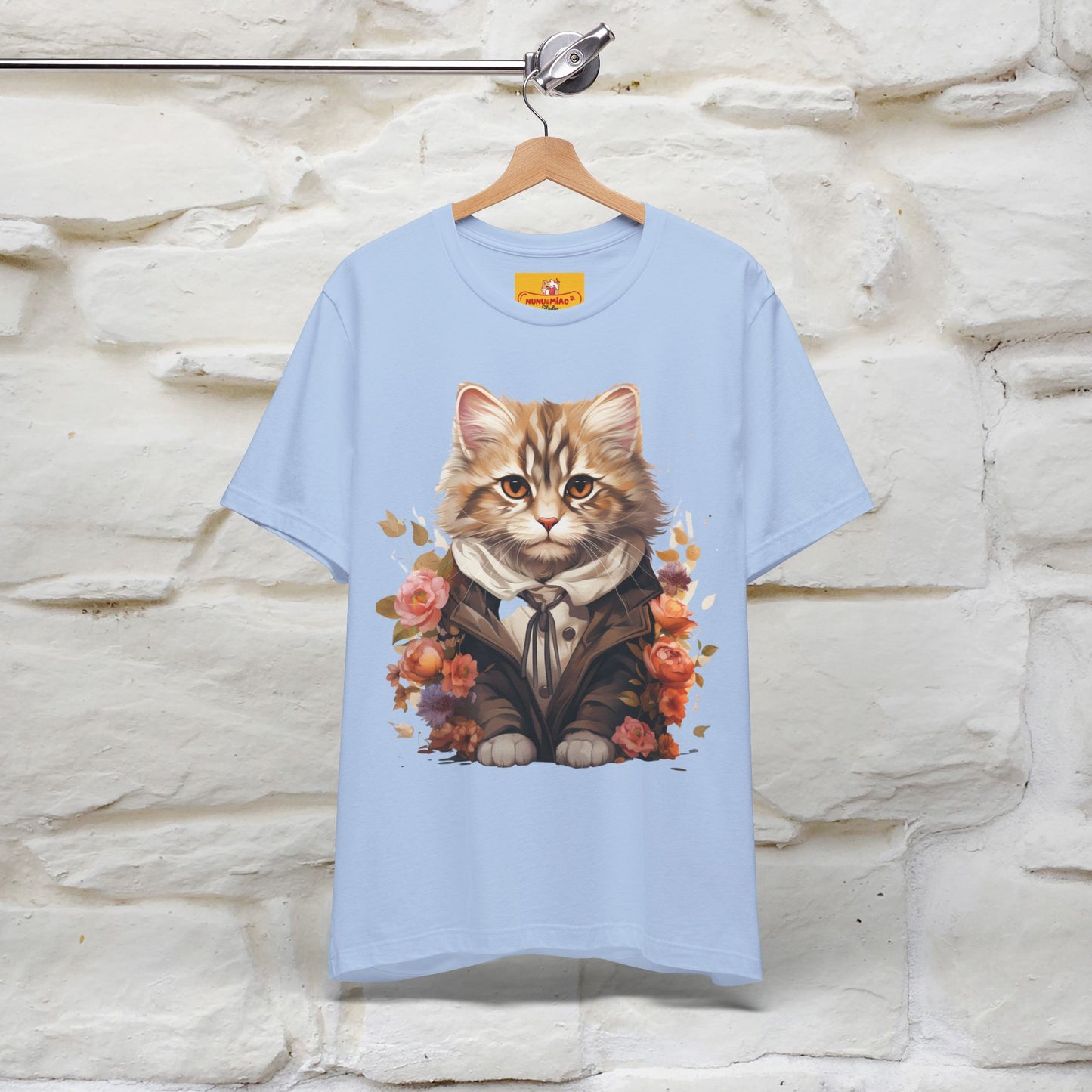 "Mr. Meow" Elegante T-shirt con gatto per uomo e donna | 100% cotone*