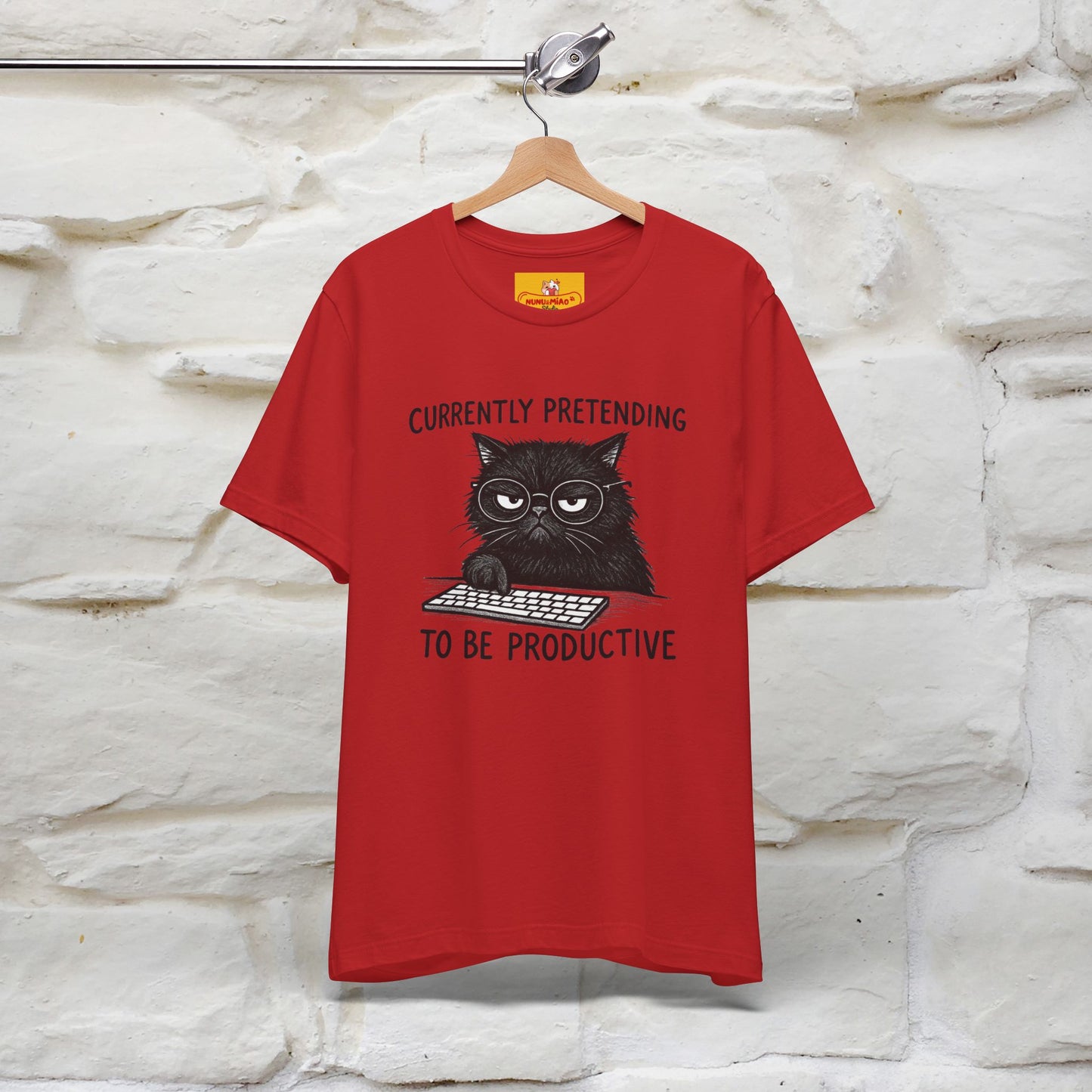 "Currently Pretending To Be Productive" |Cat T-Shirt | Nunu&Miao Studio
