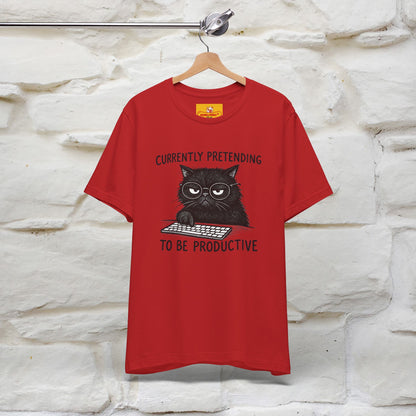 "Currently Pretending To Be Productive" |Cat T-Shirt | Nunu&Miao Studio