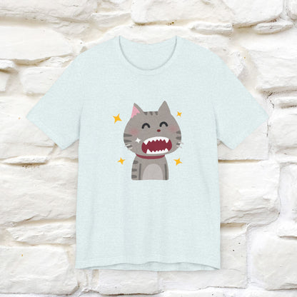 "Smile, Sparkle, Shine" Cat T-Shirt for Men & Women | Front & Back Design | 100% Cotton* 🐾