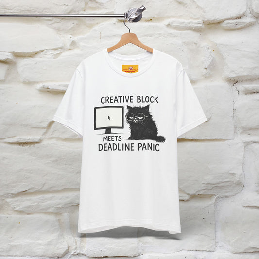 "Creative Block Meets Deadline..." |Cat T-Shirt | Nunu&Miao Studio