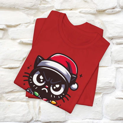 Is This Jolly Enough? | Funny Cat Christmas Shirt for Men & Women | 100% Cotton