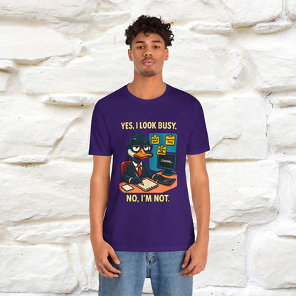 ''Yes, I Look Busy. No I'm Not.''|  Sarcastic Cat T-Shirt | Nunu&Miao Studio