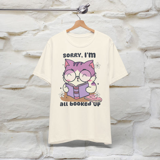 Funny Cat T-Shirt for Book Lovers – 100% Cotton* | Cute Cat Apparel for Men & Women | Gifts for Cat Lovers