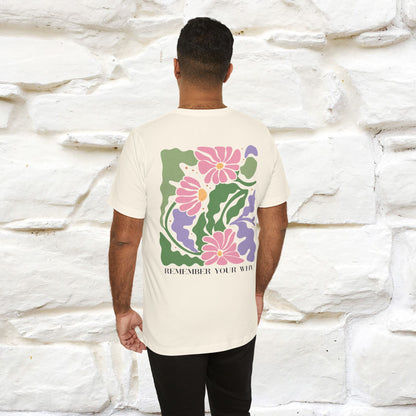 "Remember Your Why'' Cat T-Shirt Front and Back Design | Nunu&Miao Studio