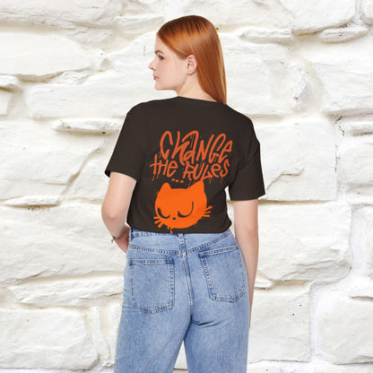 ''Change The Rules'' - Cat T-shirt -Nunu&Miao Studio