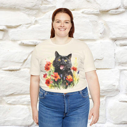 "Kitty Garden" T-shirt for Women 100% Cotton* - Nunu&Miao Studio