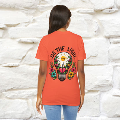 ''Be The Light" Cat T-Shirt| Front & Back Design | Nunu&Miao Studio