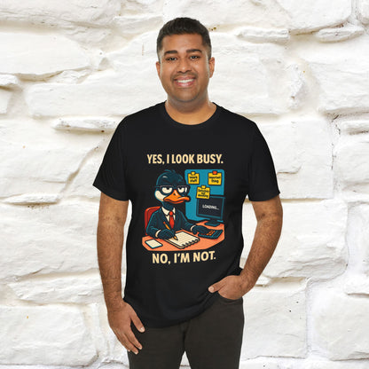 ''Yes, I Look Busy. No I'm Not.''|  Sarcastic Cat T-Shirt | Nunu&Miao Studio