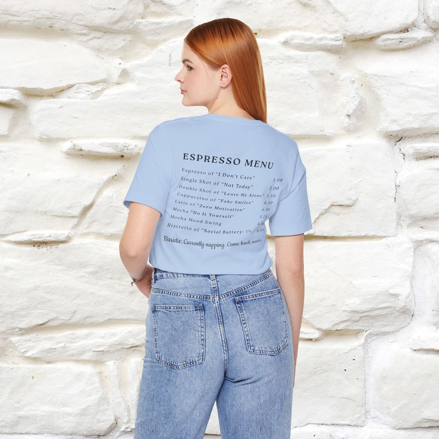 "More Espresso Less Depresso" |Cat T-Shirt | Nunu&Miao Studio