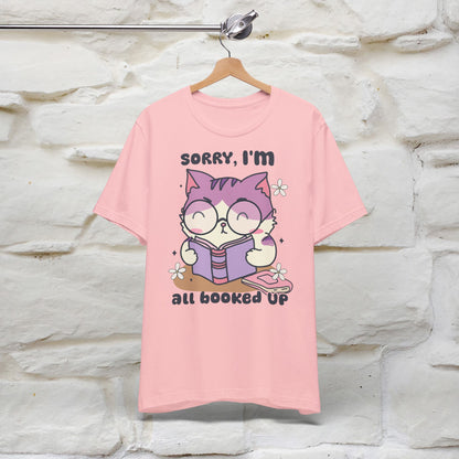 Funny Cat T-Shirt for Book Lovers – 100% Cotton* | Cute Cat Apparel for Men & Women | Gifts for Cat Lovers