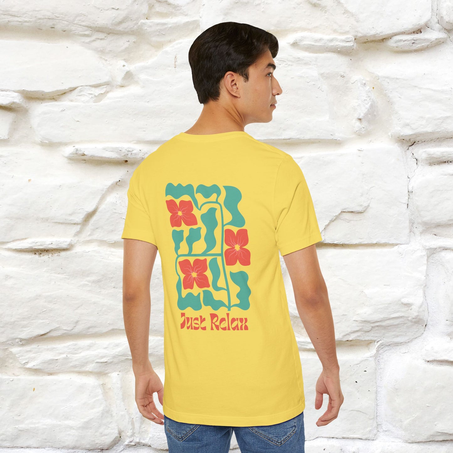 "Just Relax'' Cat T-Shirt Front and Back Design | Nunu&Miao Studio