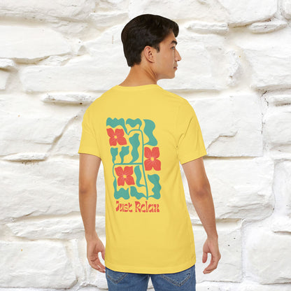 "Just Relax'' Cat T-Shirt Front and Back Design | Nunu&Miao Studio