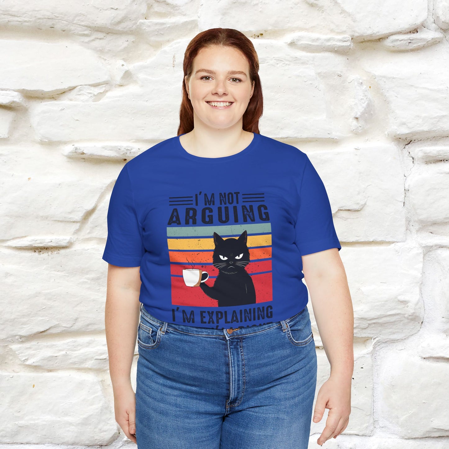 Non sto discutendo, sto spiegando perché ho ragione T-shirt con gatto per uomo e donna | 100% cotone* Maglietta divertente