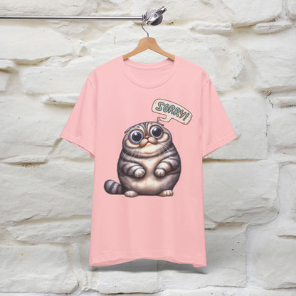 ''Sorry'' Cat T-shirt for Women 100% Cotton* - Nunu&Miao Studio