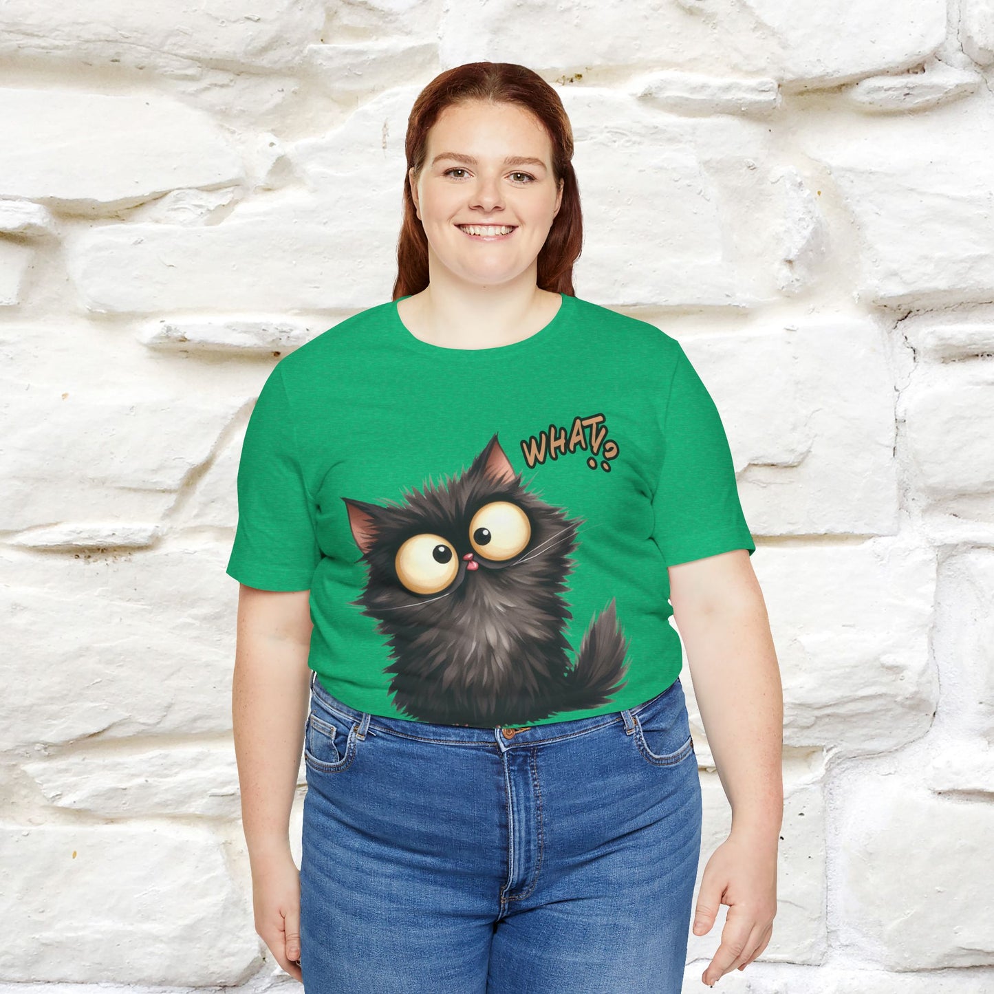 What? Cat T-Shirt for Men & Women | 100% Cotton* Funny & Stylish Tee