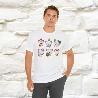 Christmas Cats T-Shirt | Festive Cat T-Shirt for Men & Women | 100% Cotton*