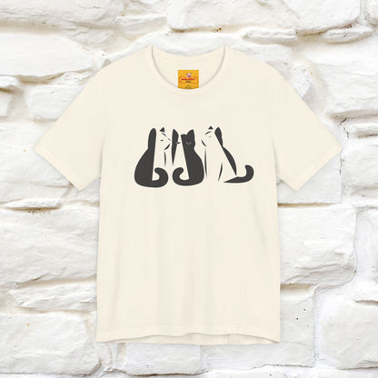 "Black And White'' Cat T-Shirt Front and Back Design | Nunu&Miao Studio