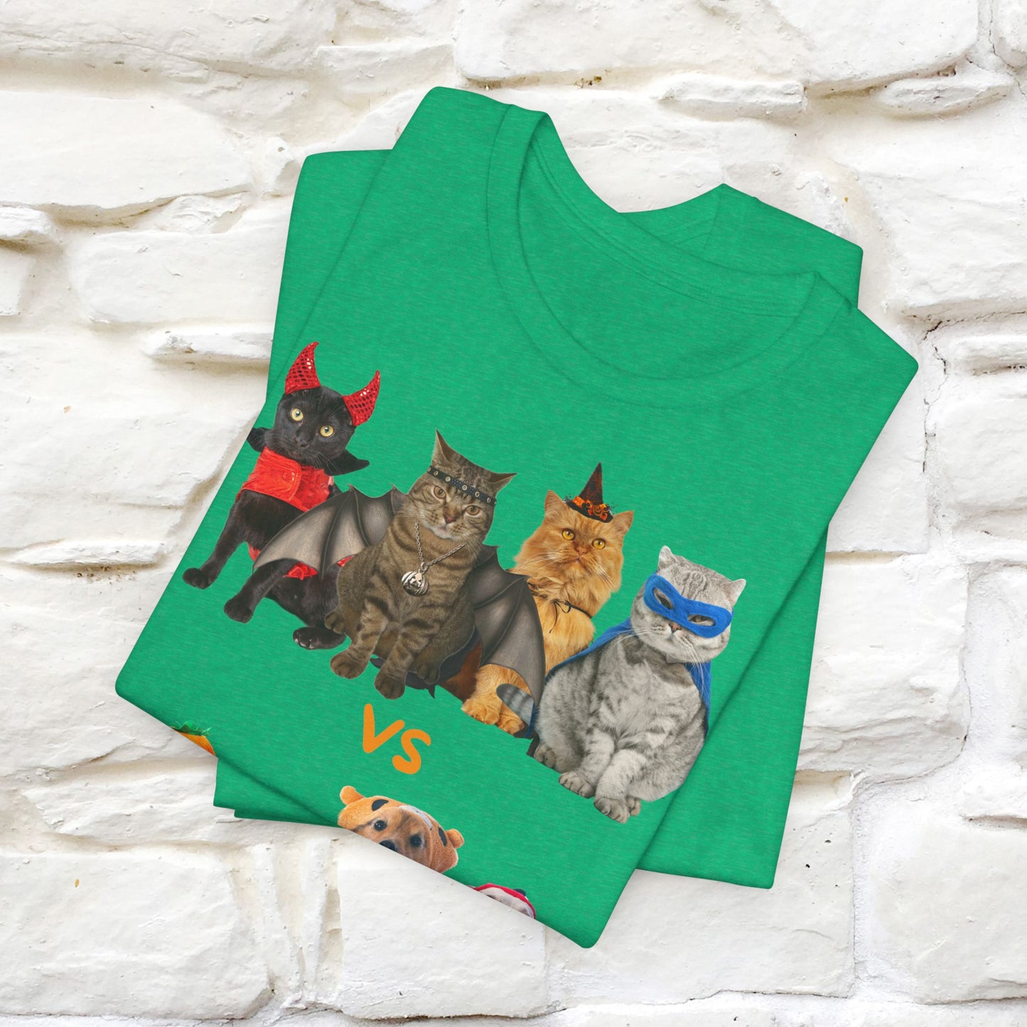 ''Cat Vs Dogs''  Cat and Dog T-shirt for Men and Women 100% Cotton*