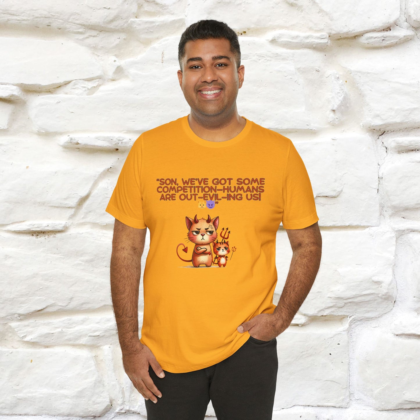 "Humans Are Out-Evil-Ing Us." Cat  T-shirt |Nunu&Miao Studio