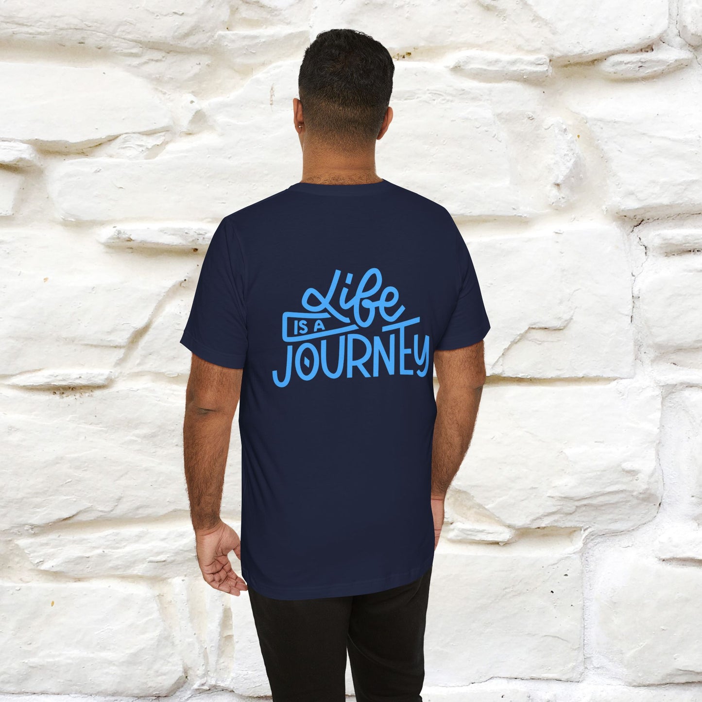 "Life Is A Journey" Cat T-Shirt for Men & Women | Front & Back Design | 100% Cotton* 🐾