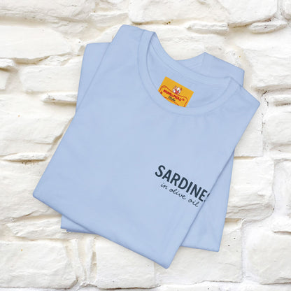 "Sardines In Olive Oil" Cute T-shirt | Front & Back Design|Nunu&Miao Studio