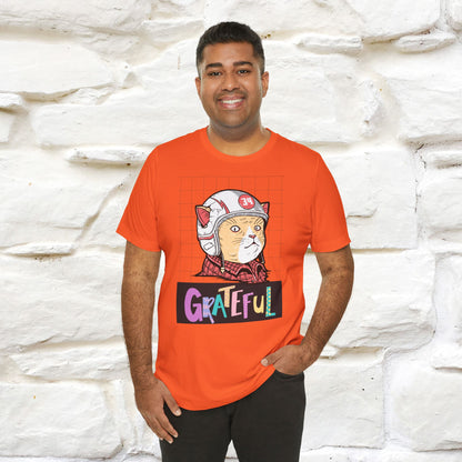 ''Grateful''  Cat T-shirt for Men and Women  100% Cotton*